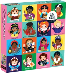 Mudpuppy Little Feminist puzzle mujeres destacadas 500 piezas