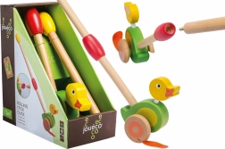 Pato de madera para empujar con palo JOUECO