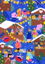 Puzle mercado navideño 500 piezas
