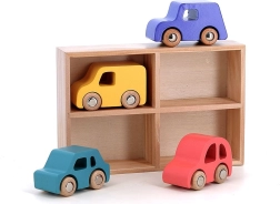 Set de 4 Coches de Madera City de Vilacity