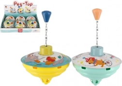 Peonza giratoria con diámetro de 12 cm - versión metálica en 2 colores