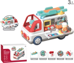 Ambulancia interactiva para los más pequeños con accesorios - 1 unidad