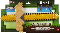 Minecraft espada y pico transformables 2 en 1