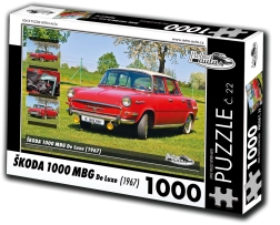 Puzzle de coches retro Škoda 1000 MBG De Luxe 1000 piezas