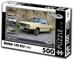 Puzle Retro-Autos Škoda 120 GLS 500 piezas