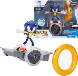 Set JAKKS SONIC THE HEDGEHOG – figura en vehículo teledirigido con anillo