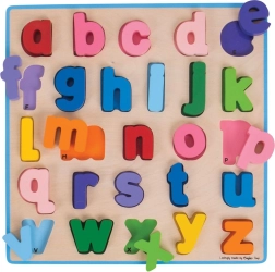 Rompecabezas de abecedario de madera – letras minúsculas BIGJIGS BABY