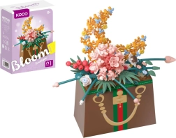 Set de construcción mini KOCO flor en bolso, plástico, 245 piezas