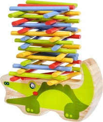 Juego de Equilibrio de Madera Cocodrilo