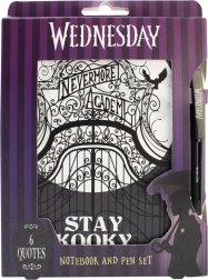 Wednesday set de cuaderno A5 y bolígrafo