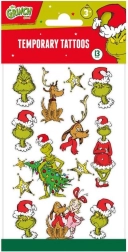 Tatuajes temporales del Grinch – set de diseños