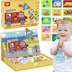 Rompecabezas educativo magnético en caja TOOKY TOY, 80 piezas