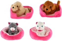 Peluche de animalito con camita (22 × 24 cm)