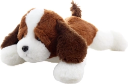 Perro de peluche tumbado 36 cm