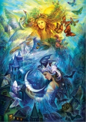 Puzzle Princesas del día y la noche 1000 piezas
