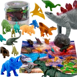 Figuritas Dinosaurios Set 34 uds WOOPIE