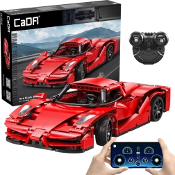 Set de construcción CaDA coche deportivo RC Red Blade, 32 cm, 405 piezas, modo dual