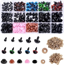Ojos y narices de seguridad para peluches – set de 560 uds