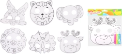 Set creativo – máscara para colorear con 4 rotuladores (22,5 × 20,5 cm)