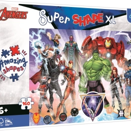 Puzle 160 piezas XL Super Shape Avengers Valentía