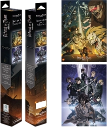 Set de mini pósters Attack on Titan (2 uds., 38 × 52 cm)