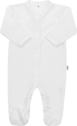 Mono de algodón para bebé New Baby Practical blanco para niño 80 (9–12 meses)