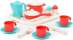 Set de té para tres con bandeja Nastenka