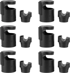 Neo-Sport clips tipo C para montar la red de seguridad interior de la cama elástica (6 uds)