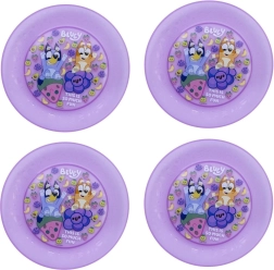 Juego de platos infantiles Bluey morado (4 uds.)