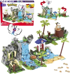 Mega Pokémon aventura en la jungla – set de construcción de 1362 piezas con 4 figuras