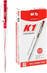 Bolígrafo M&G K1 0,5 mm – tinta roja