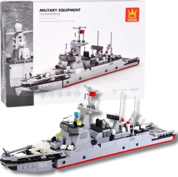 Bloques de construcción Wange Type 052D Destroyer – destructor moderno (376 piezas)