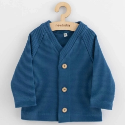 Chaquetita para bebé con botones New Baby Oliver azul 56 (0–3 m)