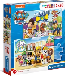 Clementoni puzzle Patrulla Canina Somos un equipo 2×20 piezas