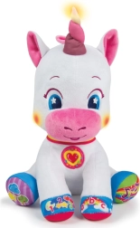 Unicornio de peluche interactivo BABY CLEMENTONI con cuerno iluminado y aprendizaje CZ/SK/HU