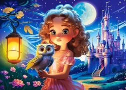 Puzzle de 120 piezas princesa con búho