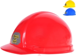 Casco de construcción infantil con correa ajustable, de plástico, 3 colores