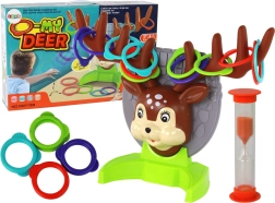Juego familiar de habilidad: lanzar aros al ciervo