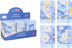 Bloc de notas rayado 9 × 14 cm mezcla de flores