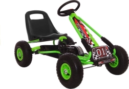 Kart a pedales A-15 con ruedas inflables – Verde