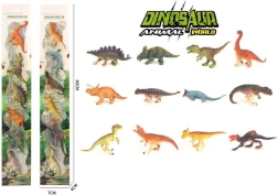 Set de 6 dinosaurios de plástico en blíster