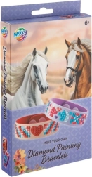 Pintura con diamantes Moxy – kit para hacer pulseras horse collection (2 uds)
