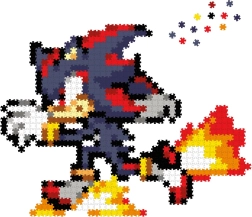 Jixelz REMIX – rompecabezas de píxeles de plástico SONIC: Runnin' Shadow