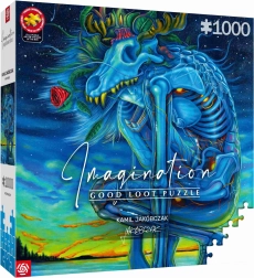 Puzzle Imagination: Kamil Jakóbczak – lobo blanco 1000 piezas
