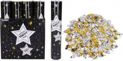 Cañón de confeti para fiesta Estrellas 30 cm