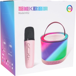 Set de karaoke con micrófono inalámbrico y altavoz Bluetooth con iluminación