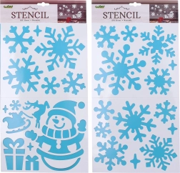 Decoración plantillas para nieve Navidad