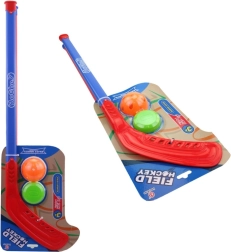 Palo de hockey infantil con pelota y disco