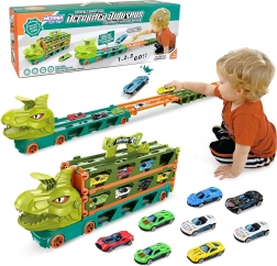 Camión divertido Dino - Pista infantil de coches 2,1 m