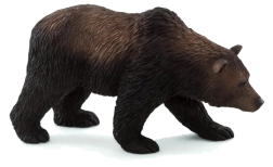 Figura realista de oso Grizzly